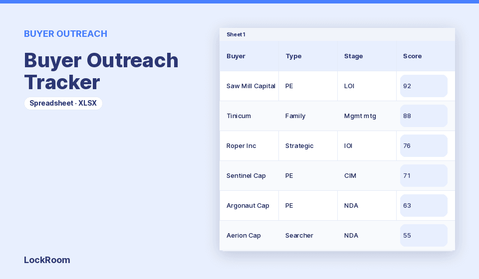 Buyer Outreach Tracker thumbnail
