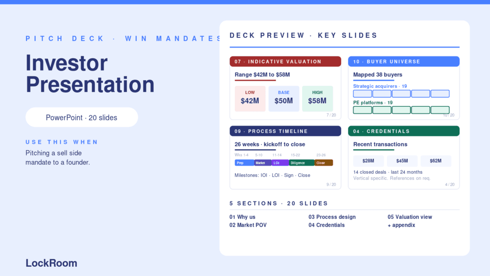 Investor Presentation Template thumbnail
