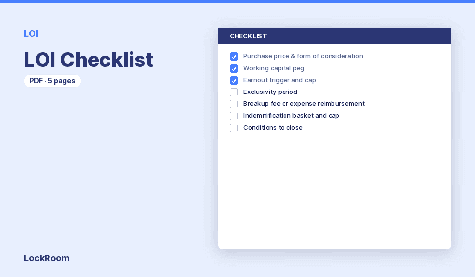 LOI Checklist thumbnail